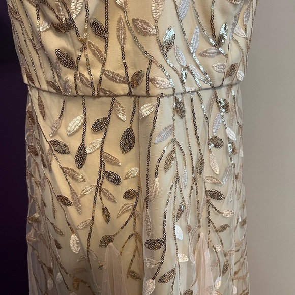 Ever Pretty Zoey Leaf Sequin Sleeveless A-Line Gown NWT - Picture 4 of 13